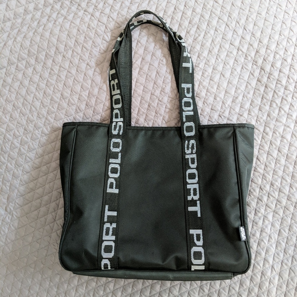 Ralph Lauren Polo Sport black logo tote bag